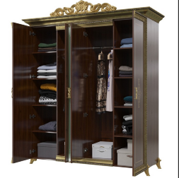 Шкаф 4-х дверный СГ-02 Грация, Орех